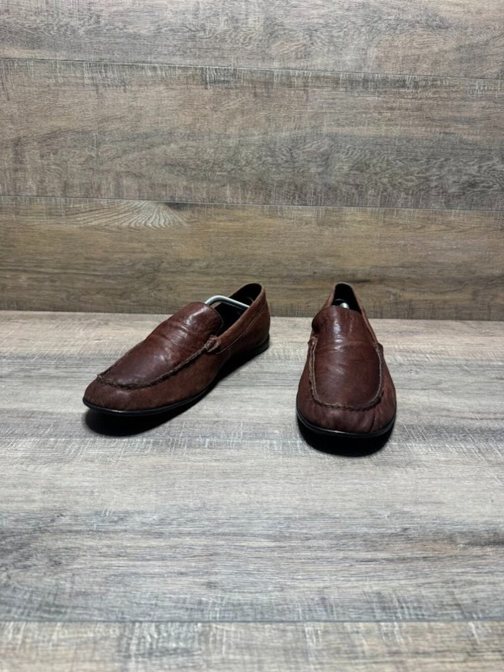 Born Harmon Brown Leather Driving Loafers Men's Size 12